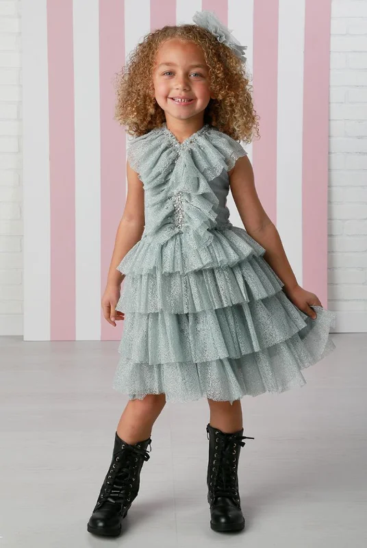 Stock Clearance The Phillippa Dress in Silver