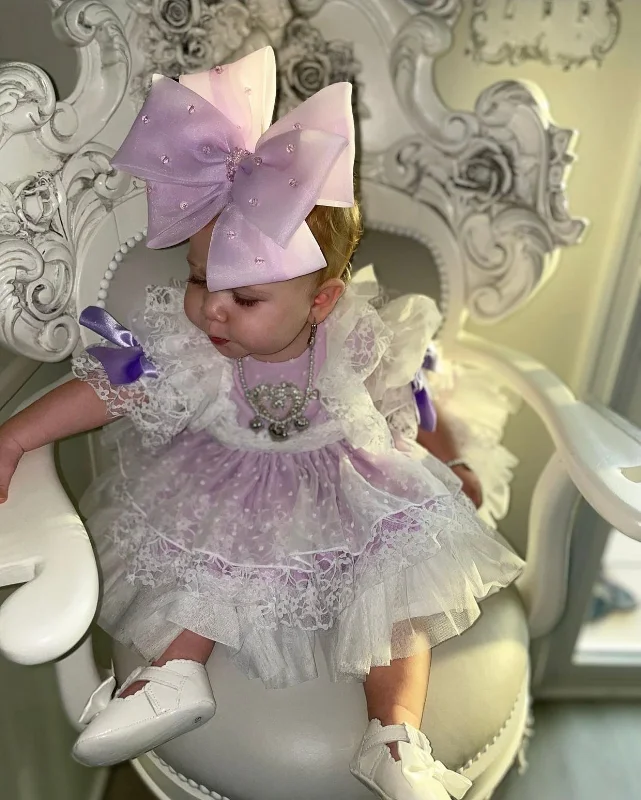 Price Cut Lilac Organza Clip