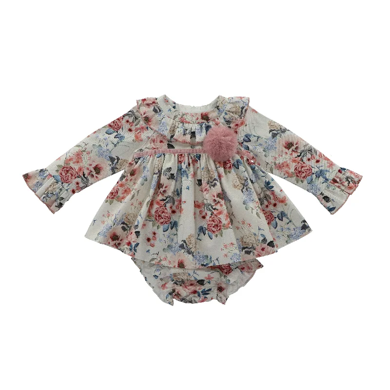 Closeout Martin Aranda Floral Dress and Bonnet