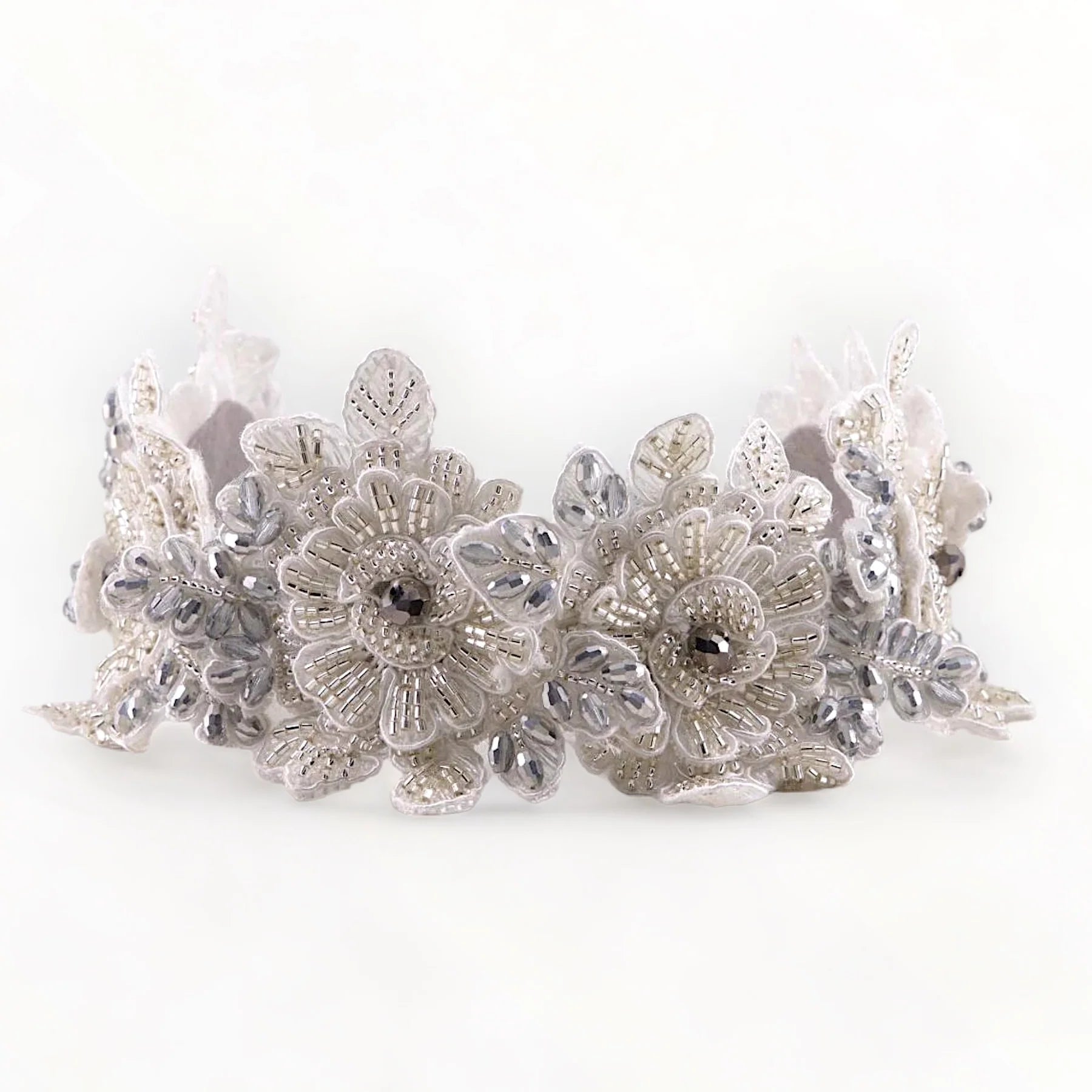 Savings Galore Hadraniel Silver Flower Headband