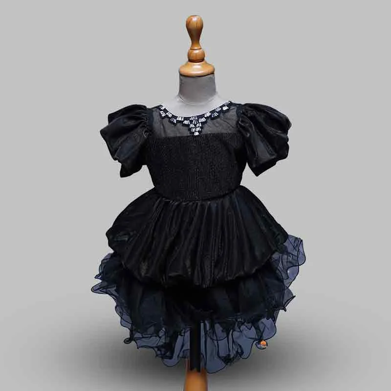 Price Fest Black Party Wear Girls Frock