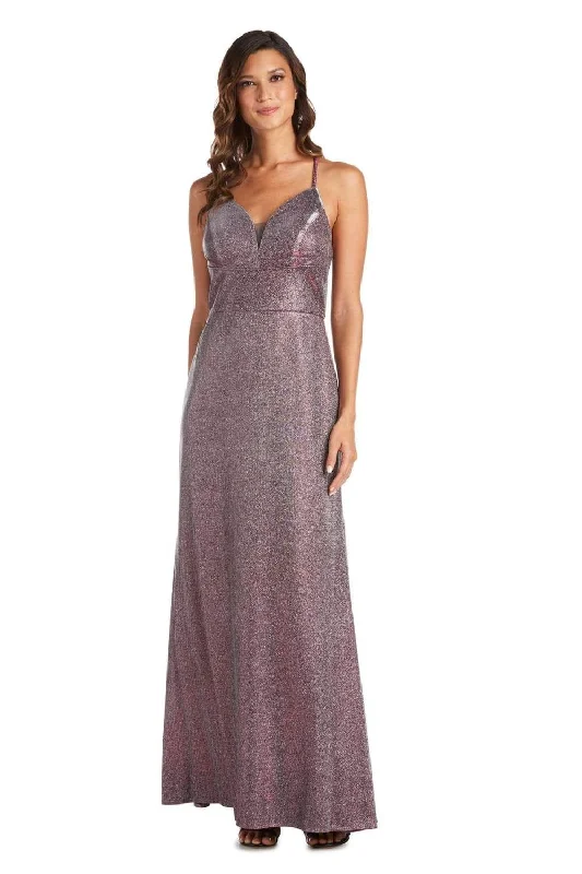 Deal Explosion 14W - morgan & co. purple shimmer dress