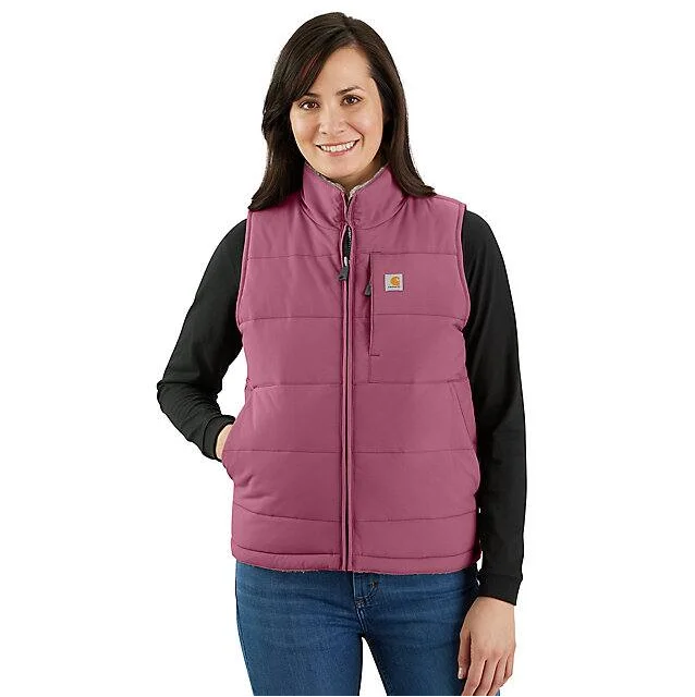 Final Clearance Women's Insulated Montana Puffer Vest - Reversible - Huckleberry