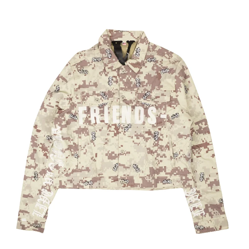 Lowest Prices Beige Digi Camo Denim Jacket