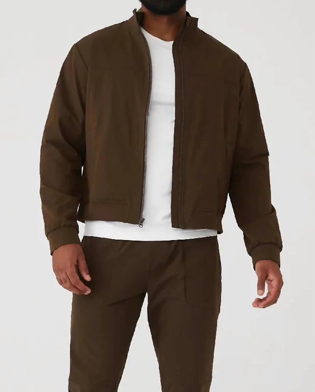 Act Now Co-Op Bomber In Espresso
