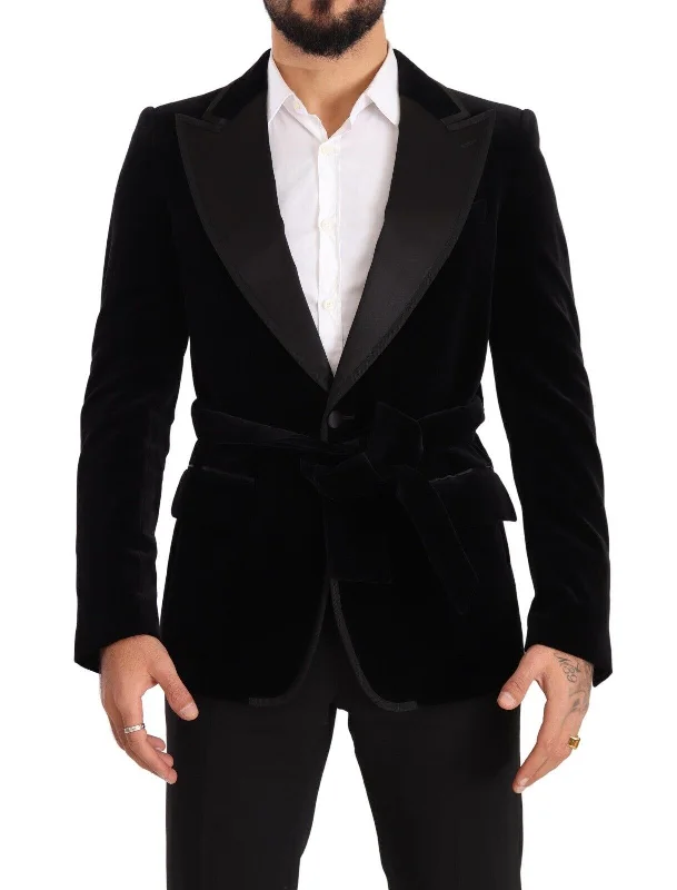 Super Deal Dolce & Gabbana Elegant Single Breasted Velvet Men's Blazer