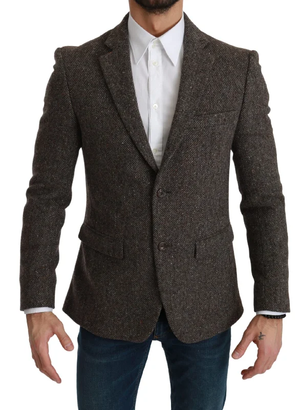 Price Cut Dolce & Gabbana Elegant  Slim Fit Wool Blend Men's Blazer