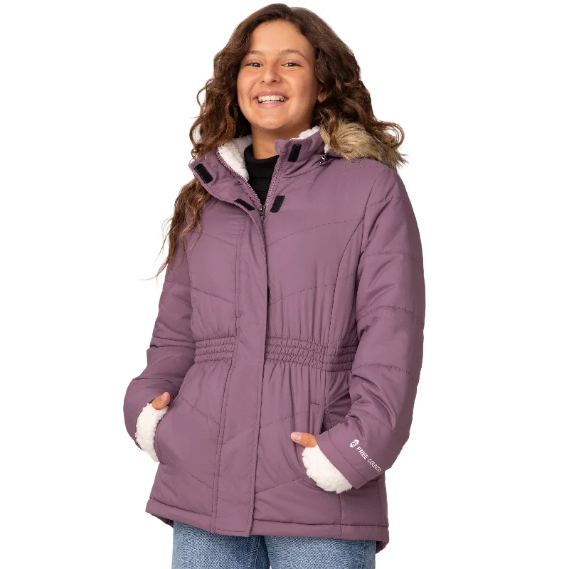 The Best Prices Free Country Girls' Long Bib Puffer Jacket