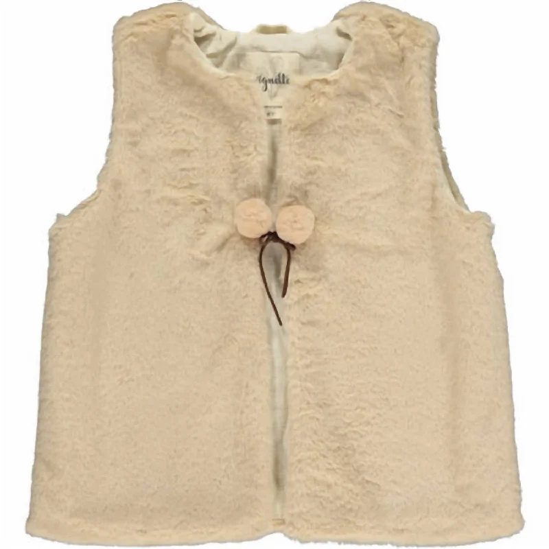 Super Bargain Girl's Mae Vest In Cream