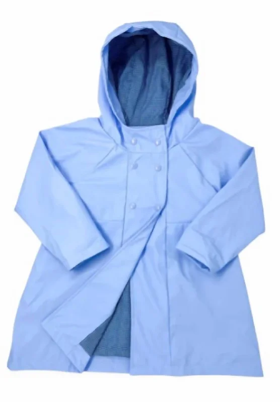 Limited Time Girls Rainy Day Raincoat In Blue