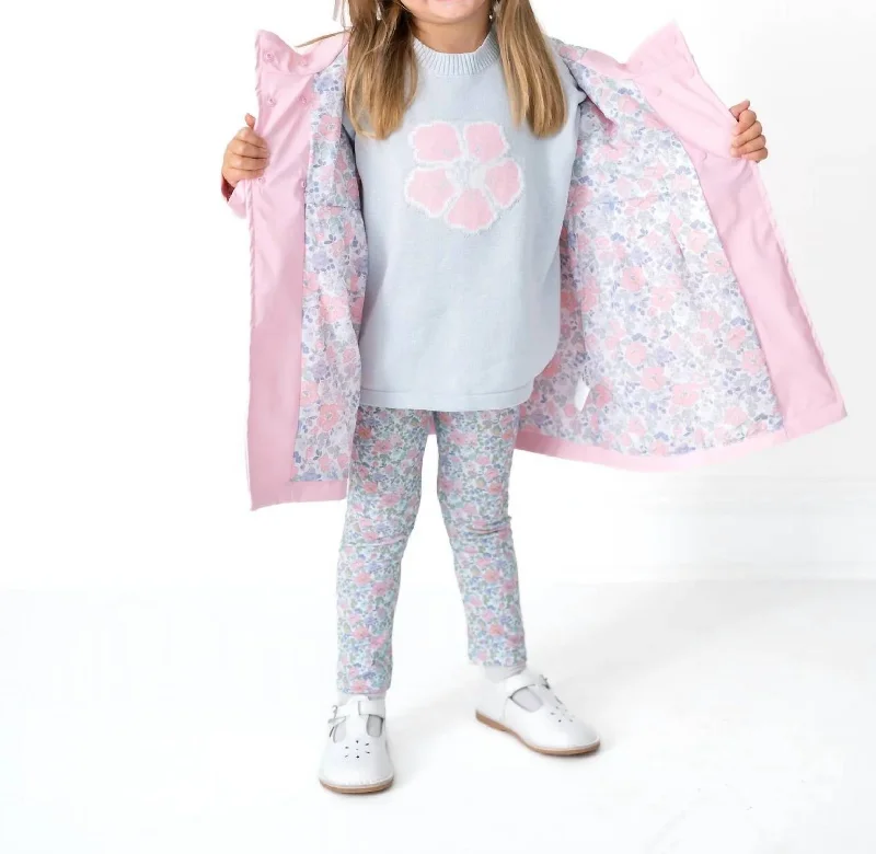 Huge Savings Girls Rainy Day Raincoat In Pink
