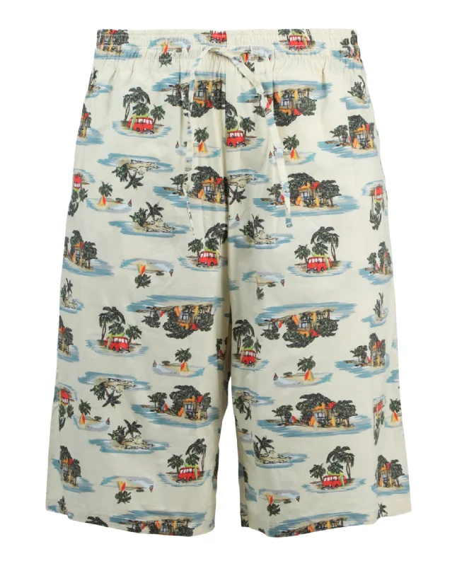 Major Savings Hawaiian Print Cotton Shorts