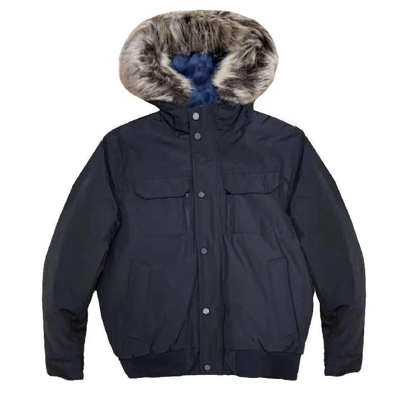 YEAR-End Clearance Men Down Puffer Bomber Coat Jacket In Black