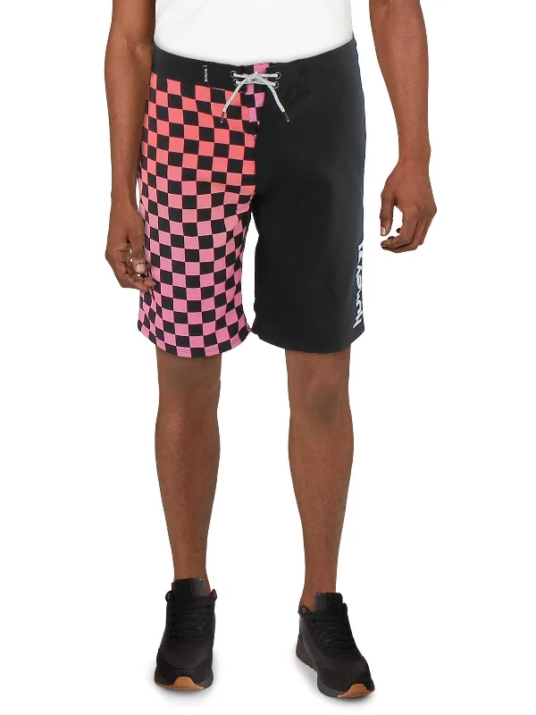 Special Savings Mens Colorblock Logo Casual Shorts