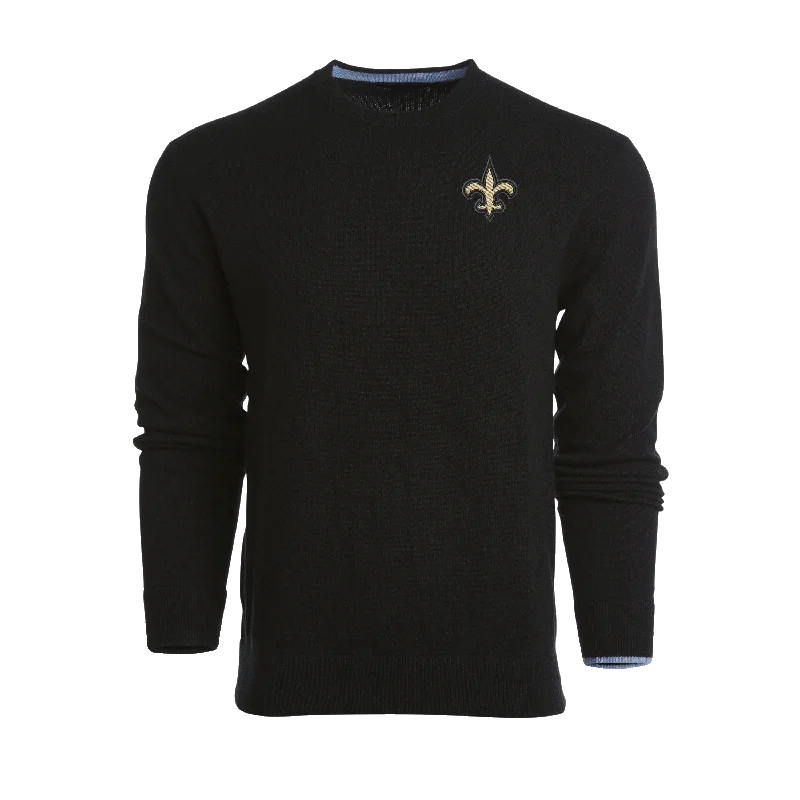 Mega Deal New Orleans Saints Tomahawk Cashmere Crewneck Sweater