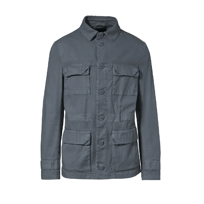 New Markdowns Porsche Design Men's Asphalt Garment Dye Field Jacket