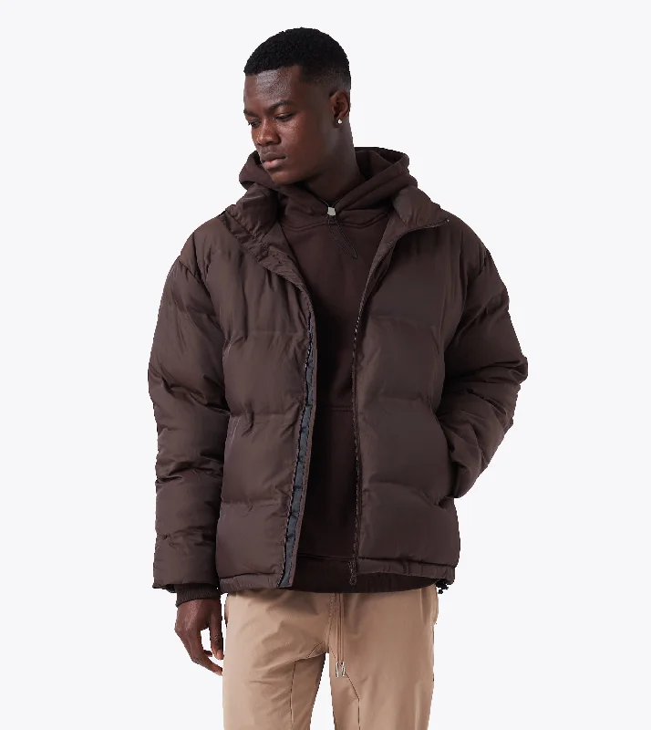 Discount Deals Powells Puffer Jacket Dk Choc