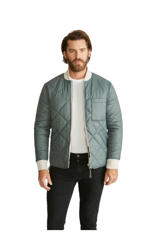 Deal Zone Robert Graham Men's Reversible Quilted Bomber Jacket