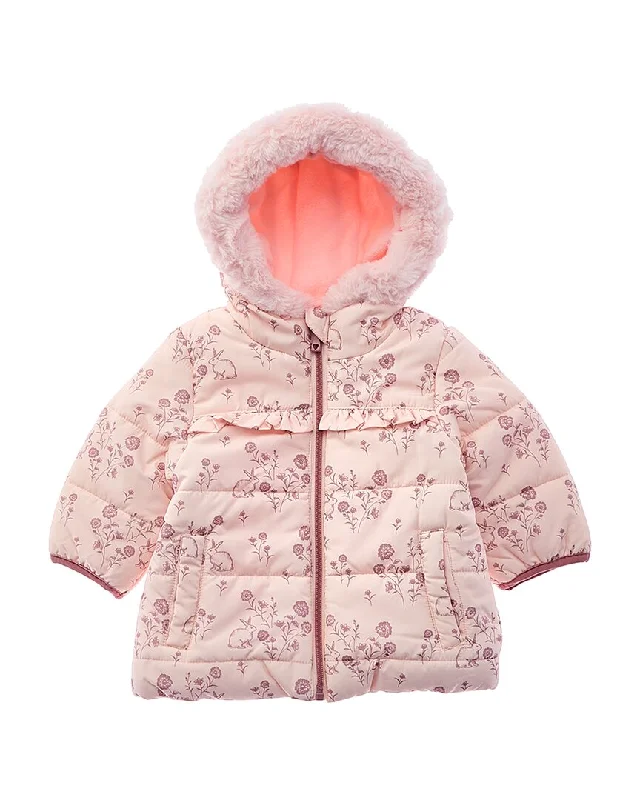 Buy Now Wippette Floral Bunny Print Quilted Puffer Jacket