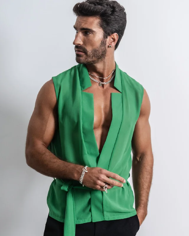 Shop and Save Star Neck Cardigan Sleeveless