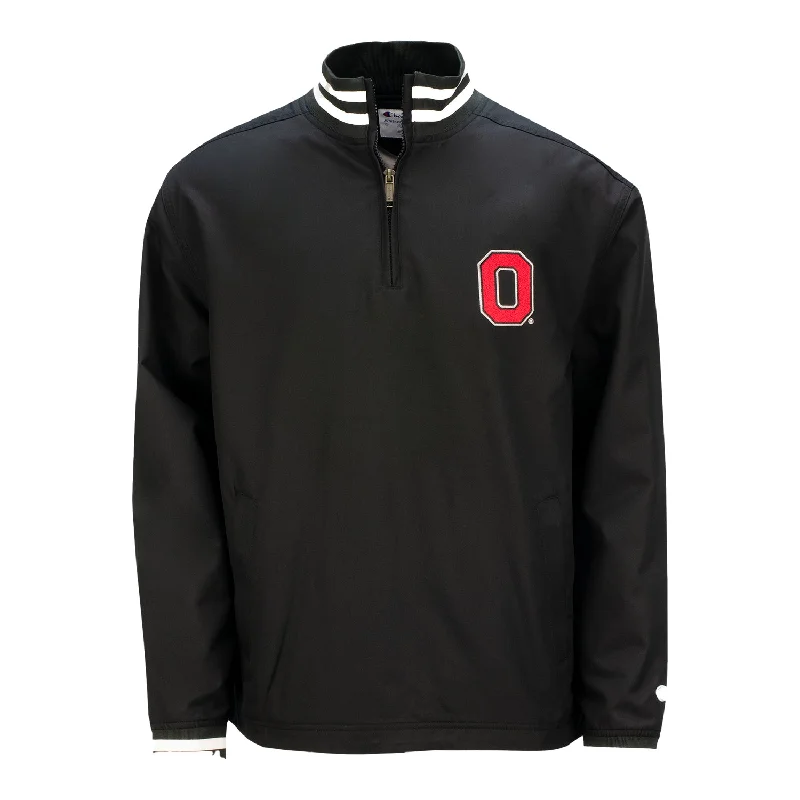 Massive Deals Ohio State Buckeyes Super Fan Trooper 1/4 Zip Jacket