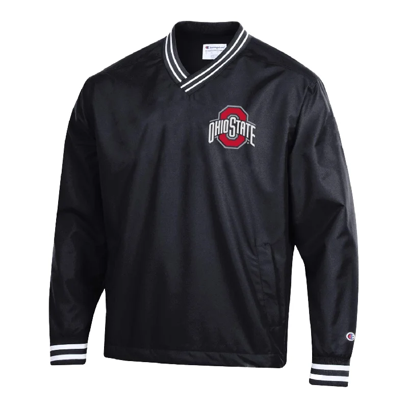 Price Drop Ohio State Buckeyes Super Fan Scout V-Neck Black Jacket