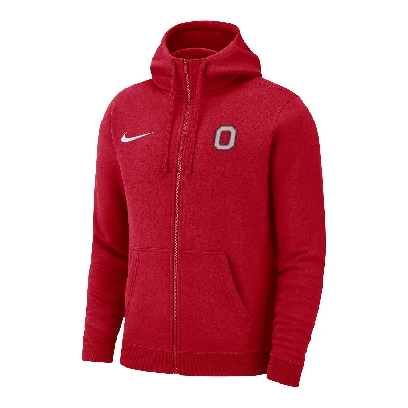 Big Discounts Ohio State Buckeyes Nike Club Hood Full Zip Game Day Scarlet Jacket