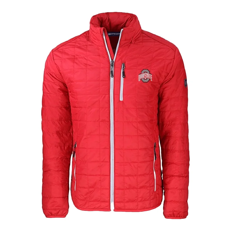 Final Sale Ohio State Buckeyes Cutter & Buck Rainier PrimaLoft Eco Insulated Scarlet Full Zip Jacket Final Sale Ohio State Buckeyes Cutter & Buck Rainier PrimaLoft Eco Insulated Scarlet Full Zip Jacket