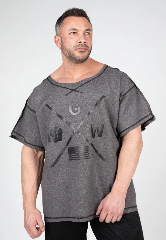 Year-End Sale Sheldon Workout Top - Gray