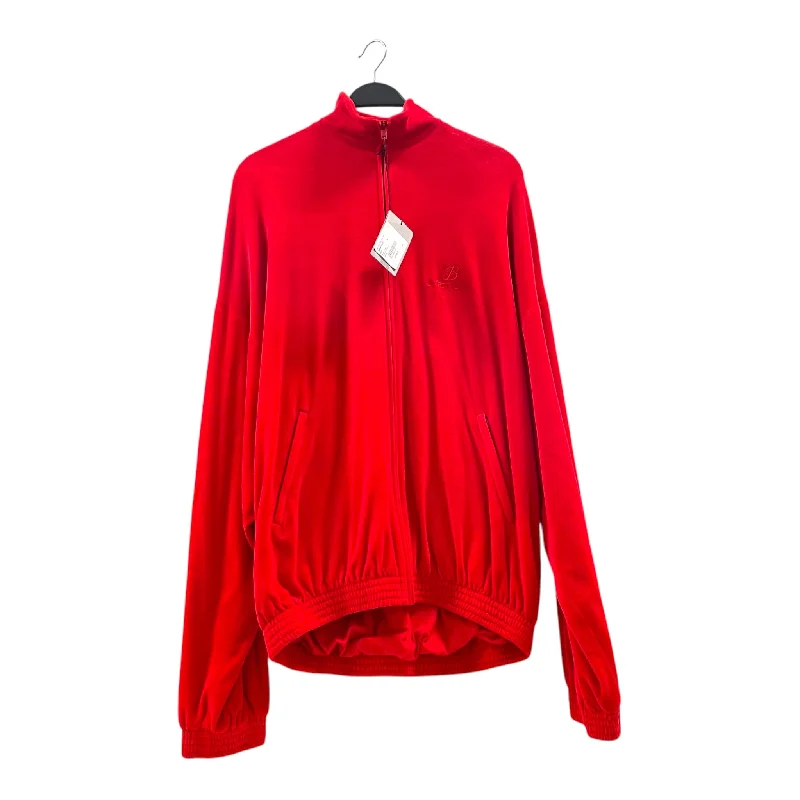 Friends and Family Sale BALENCIAGA/Jacket/S/Velour/RED/BB HOTEL