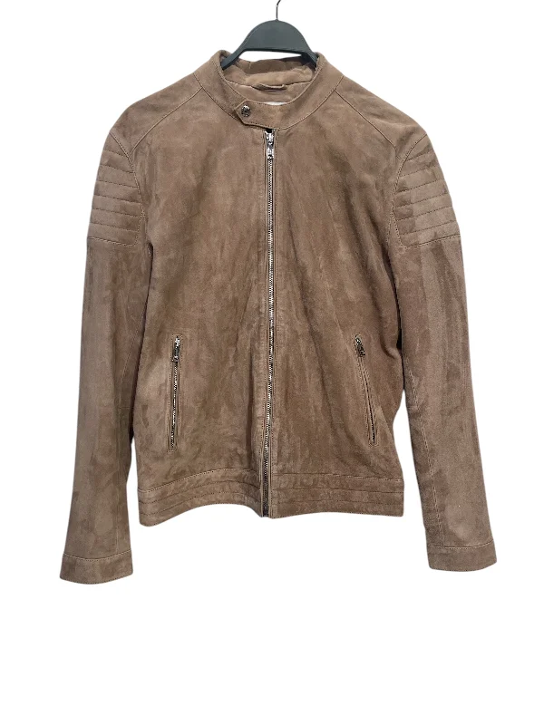 Extra Savings REISS/Quilted Jkt/M/Leather/GLD/Single Breasted/