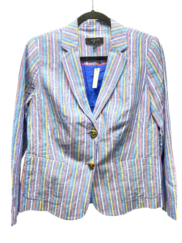 New Deals Blazer By Talbots In Striped Pattern, Size: 8petite