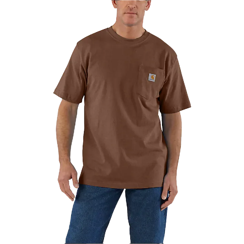 Overstock Men's Short-Sleeve Workwear Pocket T-Shirt