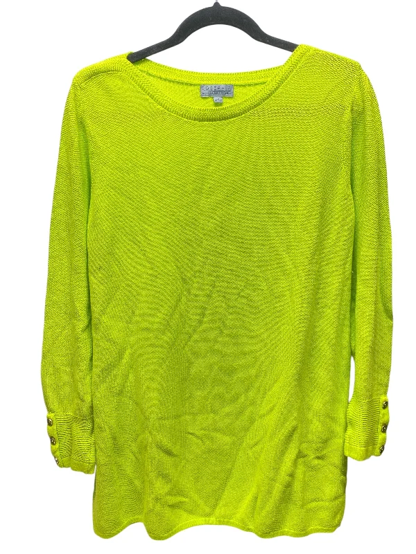 Deal Mania Sweater By Joseph A. In Chartreuse, Size: Xl