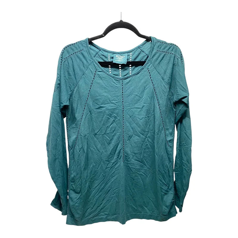 Deep Discounts Top Long Sleeve By Athleta In Green, Size: L