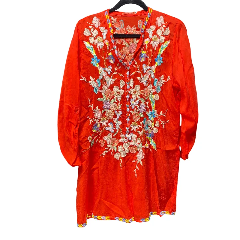 Sale Event Top Long Sleeve Designer By Johnny Was In Animal Print, Size: M
