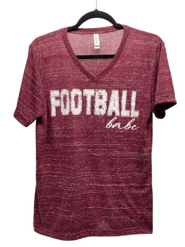 Hot Deal Top Short Sleeve Basic By Clothes Mentor In Purple, Size: S
